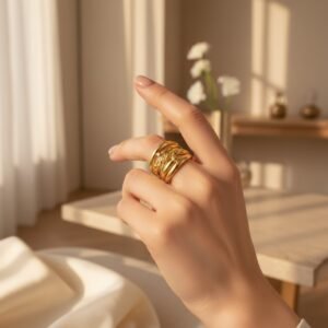Bague Dalia – croisillons – Image 3