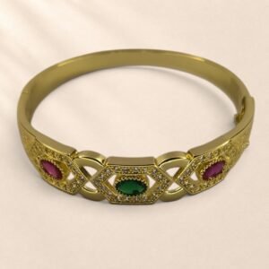 Ensemble bracelet et bague Darya – pierres colorées – Image 3