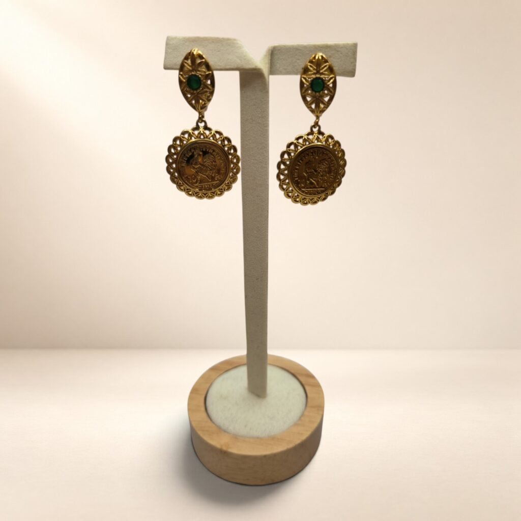 Boucles d’oreilles Zélie – médaillons