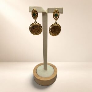 Boucles d’oreilles Zélie – médaillons – Image 1