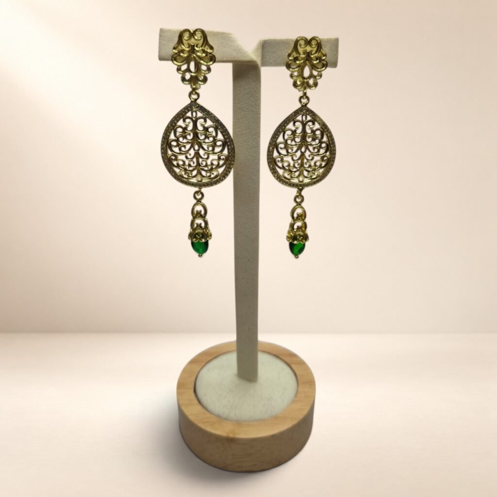 Boucles d’oreilles Soraya – gouttes ajourées