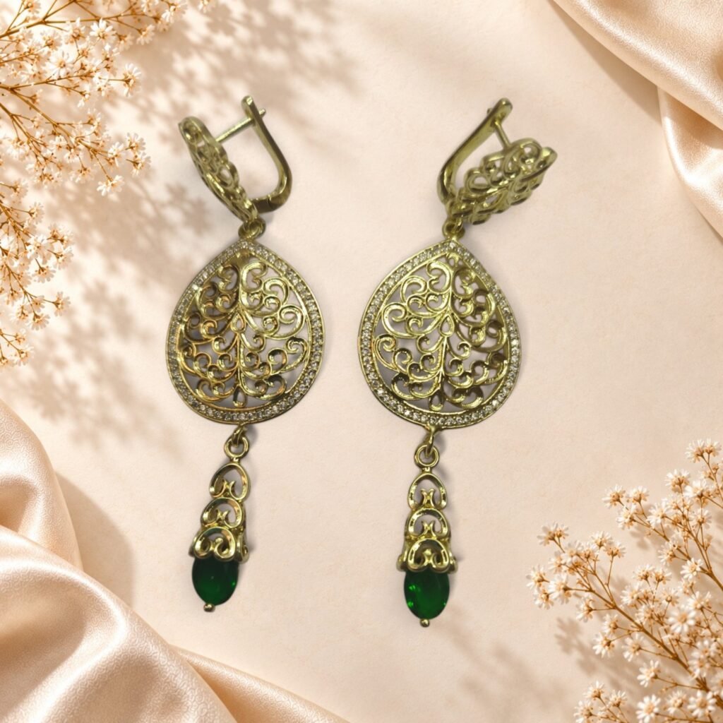 Boucles d’oreilles Soraya – gouttes ajourées