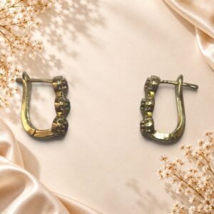 Boucles d’oreilles Iris – pierres colorées – Image 2
