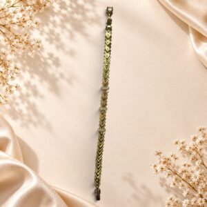 Bracelet Flavia – maillons chevrons – Image 2