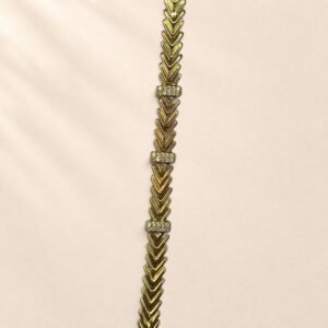 Bracelet Flavia – maillons chevrons – Image 3