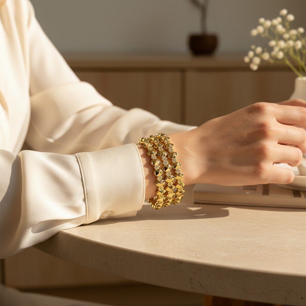 Bracelets Soléa – motifs facettés
