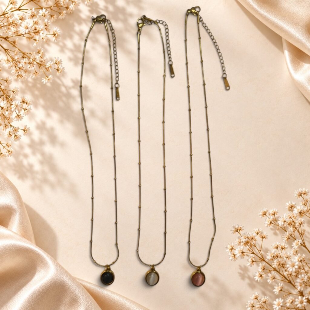Collier Alma – pendentif ovale