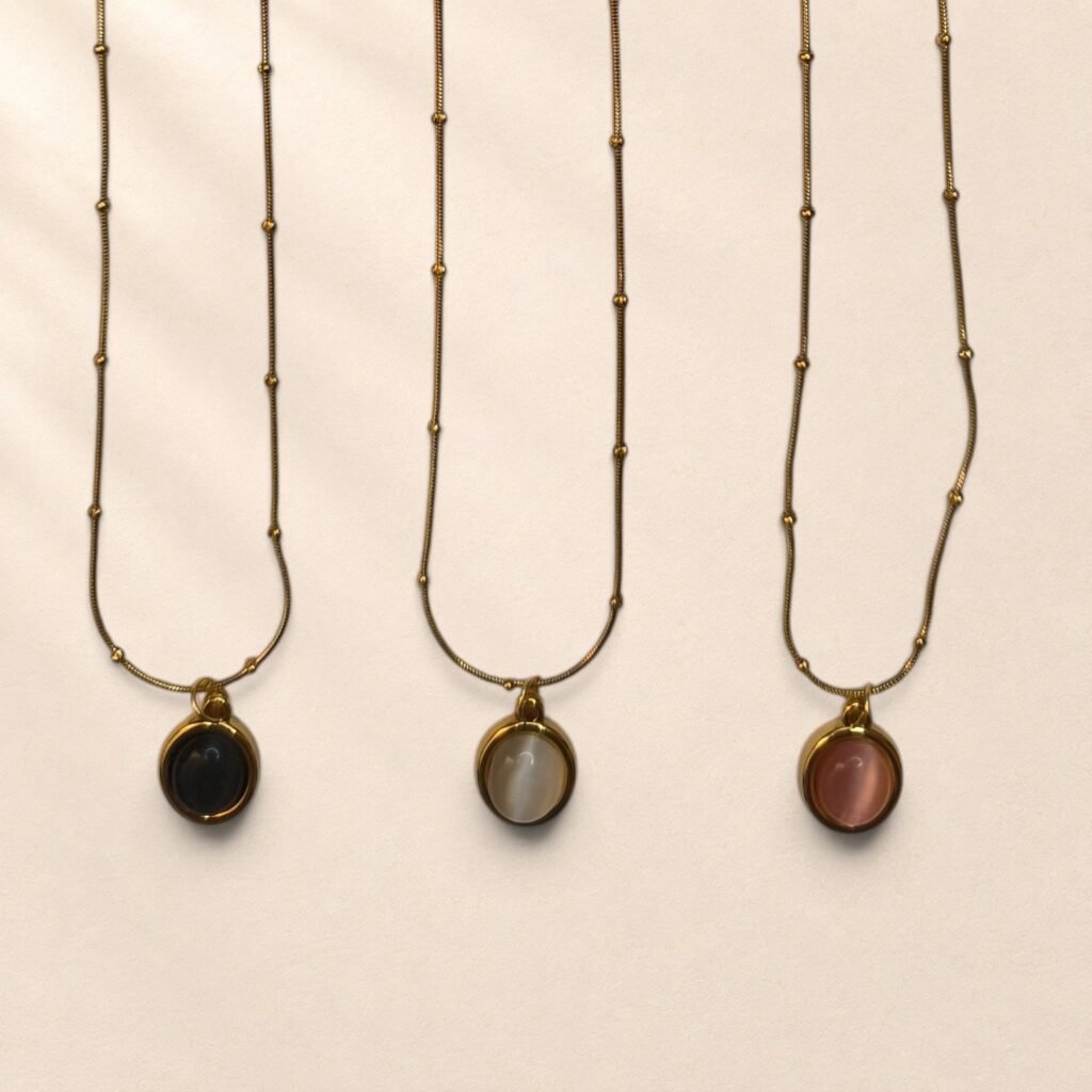 Collier Alma – pendentif ovale