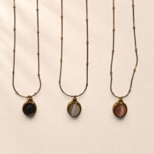 Collier Alma – pendentif ovale – Image 3