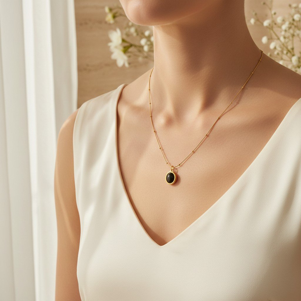 Collier Alma – pendentif ovale