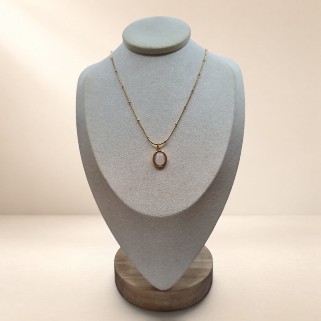 Collier Alma – pendentif ovale