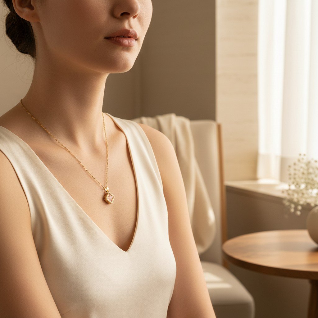 Collier Lucia – petit pendentif géométrique