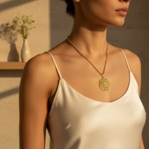 Collier Rosalia – médaillon ajouré – Image 4
