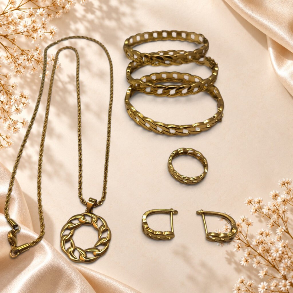 Parure Paloma – pendentif anneau