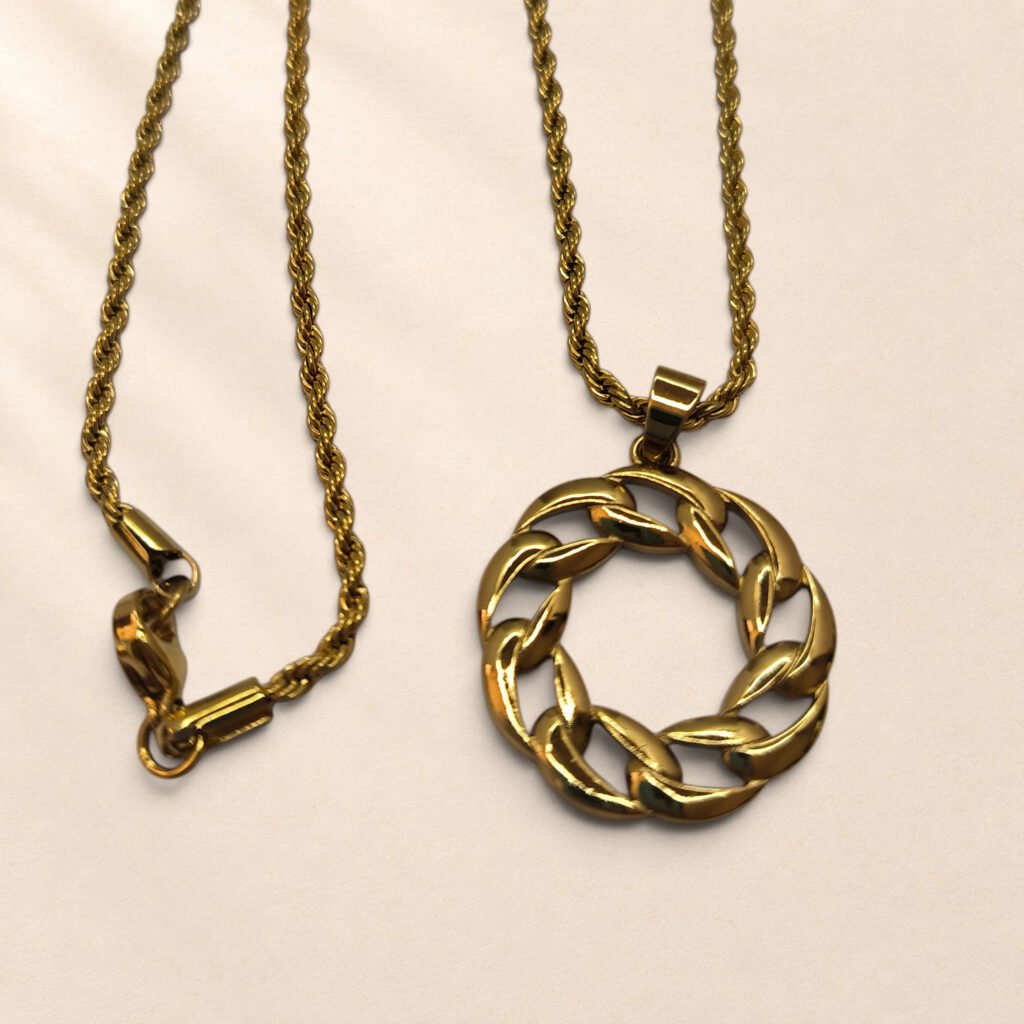 Parure Paloma – pendentif anneau
