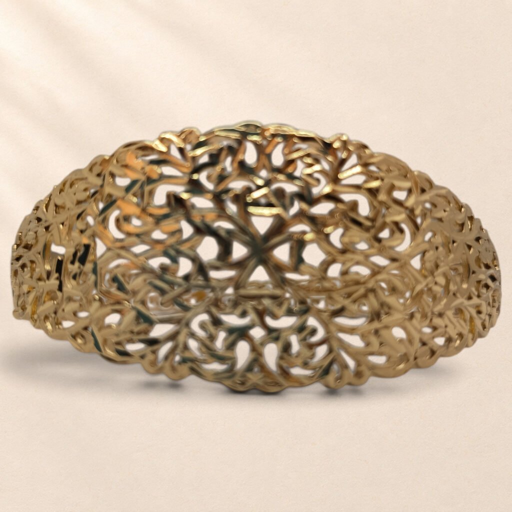 Parure Calista – motifs feuillagés
